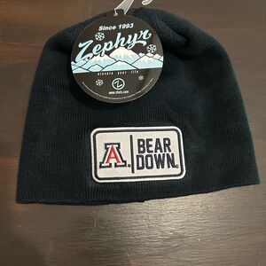 NEW Zephyr Mens Arizona Wildcats Navy Blue Bear Down Beanie